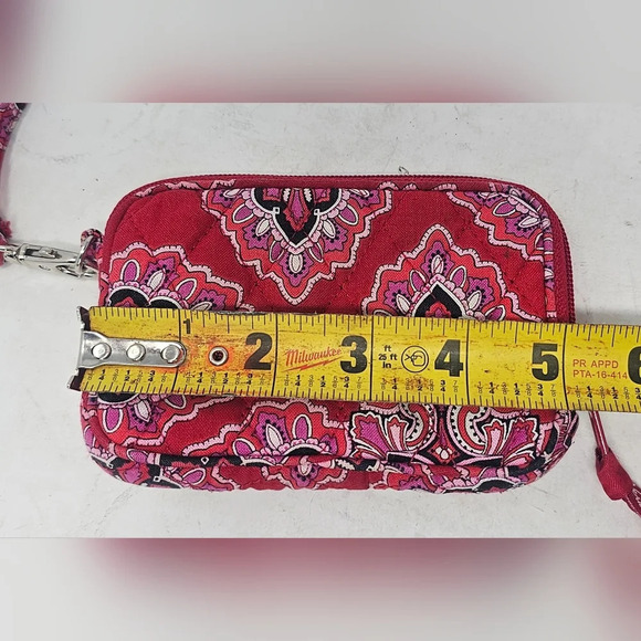 Vera Bradley Frankly Scarlet Zippered Wristlet Wallet - Picture 12 of 13